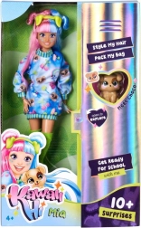 Muñeca Kawaii Hi Mia y perrito Choco