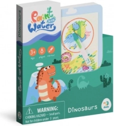Pintura mágica con agua Dinosaurios libro para colorear con bloc