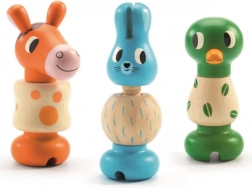 Animalitos de madera para atornillar Djeco