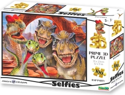 Puzle Selfie Raptor con efecto 3D, 100 piezas