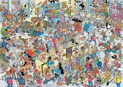 Puzle En la peluquería de Jan van Haasteren, 1000 piezas