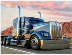 Pintura de diamantes Camión azul 30x40 cm