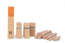 Kubb – ajedrez vikingo de madera maciza para diversión al aire libre