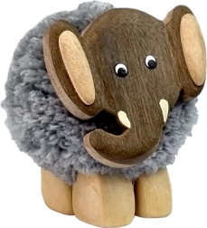 Figura infantil de madera XL Pompon Elefante