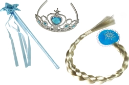 Set de princesa con trenza azul