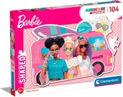 Rompecabezas de 104 piezas con forma de Barbie