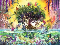 Puzzle Ravensburger Unicornio del lago y sus amigos 1500 piezas