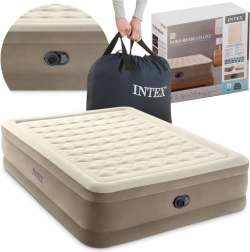 Cama inflable de terciopelo con bomba integrada Intex 203 × 152 × 46 cm