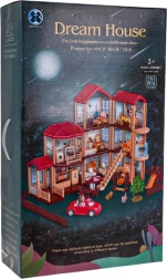 Gran casa mágica para muñecas con accesorios, 251 piezas