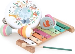 Vilac set musical de madera Animales del mundo de Sarah Betz