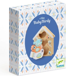 Rompecabezas de encaje Djeco con forma de casita para pájaros
