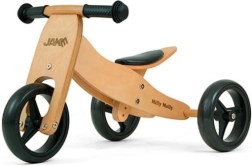 Bicicleta de equilibrio infantil JAKE Natural 2en1 de madera