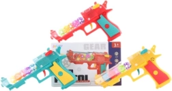 Pistola infantil luminosa a pilas con efectos