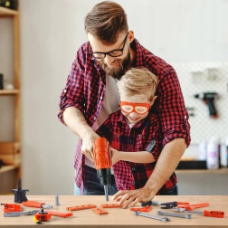 Woopie maletín de herramientas taller móvil 2 en 1, 65 piezas