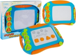 Tableta de dibujo magnética con sellos LeanToys