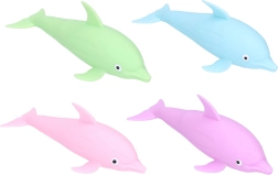 Delfín exprimible para el baño con luz 16 cm