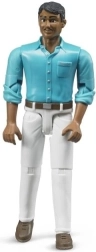 Bruder Bworld figura de hombre con pantalones blancos