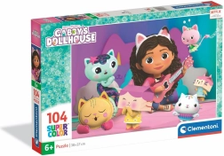 Puzzle Clementoni La casa de muñecas de Gabby – momento musical, 104 piezas