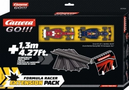 Set de ampliación para pista de coches GO con rectas y coches de F1