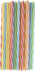 Pajitas de colores reutilizables 22 cm – set de 50 uds