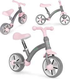 Bicicleta de equilibrio ECOTOYS con ruedas EVA y sillín ajustable, gris