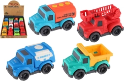 Eco plast camiones 10 cm de marcha libre, surtido de modelos, caja 12 uds
