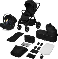 Cochecito combinado Lionelo Layla 3 en 1 negro Onyx