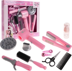 Juego de herramientas de peluquería para niños con secador interactivo