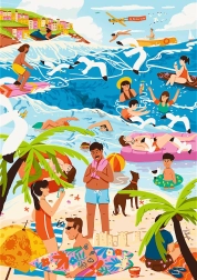 Puzzle Trefl Premium Plus The Art of Colour: En el caluroso verano 1000 piezas