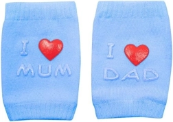 Rodilleras infantiles con ABS I Love Mum & Dad – azules