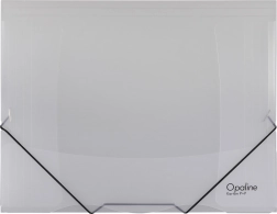 Carpeta con goma OPALINE transparente A4