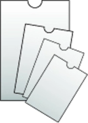 Funda transparente para documento de identidad 80x110 mm