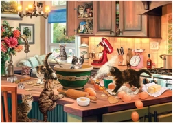 Puzzle Gatos en la cocina XL 700 piezas