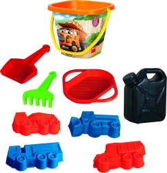 DINO TATRA set de arena en bidón – 9 piezas