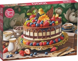 Puzzle Cherry Pazzi dulce placer – tarta 1000 piezas