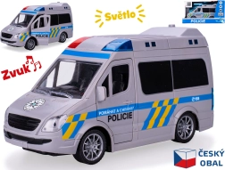 Coche de policía CZ 1:20 con luces y sonidos