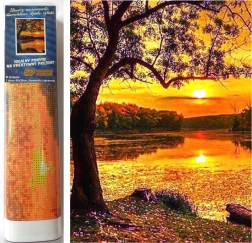 Norimpex pintura con diamantes – puesta de sol sobre el lago 30 × 40 cm