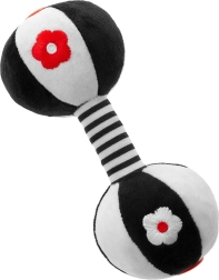 Juguete sensorial de alto contraste con sonajero Akuku mancuerna