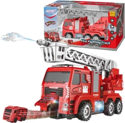Camión de bomberos interactivo WOOPIE con escalera móvil