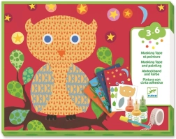 Pintura mágica con esponja – animales del bosque