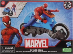 Marvel Spider‑Man: motocicleta con figura de acción