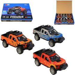 Coches metálicos con función de retroceso - Juego de 12 unidades