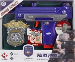 Pistola infantil con luz y sonido a pilas