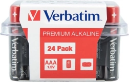 Pilas alcalinas AAA 1,5 V 24 uds VERBATIM