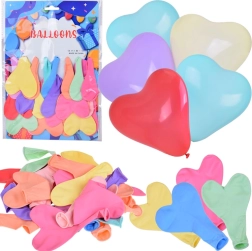 Juego de 24 globos en forma de corazón