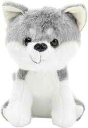Peluche Lobo gris-blanco 20 cm