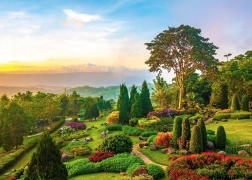 Puzzle Jardín en la colina 1000 piezas