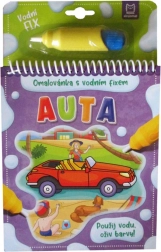 Libro para colorear con rotulador de agua Coches – pinta con agua una y otra vez
