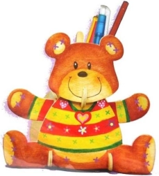 Rompecabezas 3D portalápices Osito con pinturas ARTLOVER