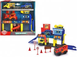 Dickie Toys SOS mini estación de rescate con 3 vehículos Mercedes‑Benz
